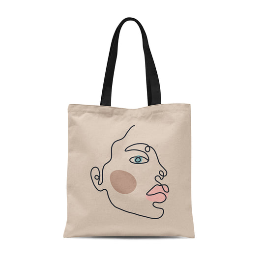 Minimal Line Tote Bag