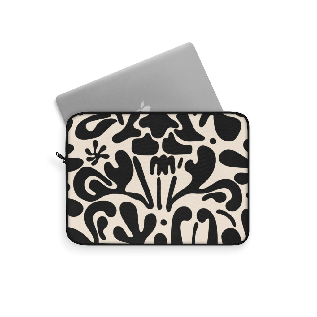 ABSTRACT FLORAL V6 LAPTOP SLEEVE