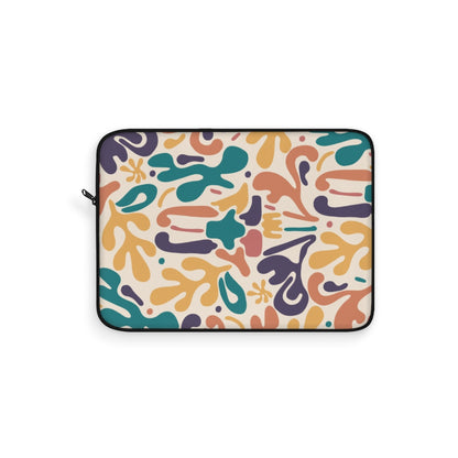 ABSTRACT FLORAL V4 LAPTOP SLEEVE