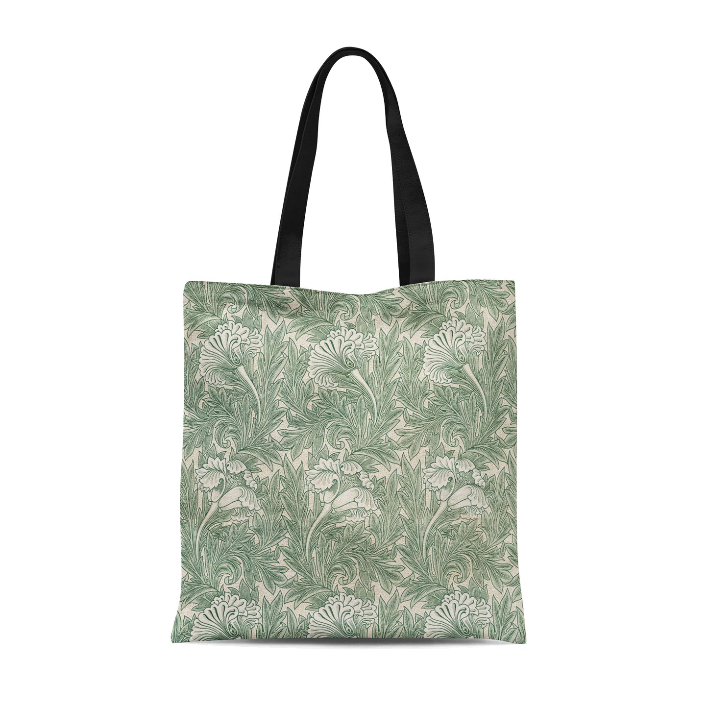 Tote Bag with vintage tulip pattern