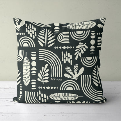 Rustic Black Pillow