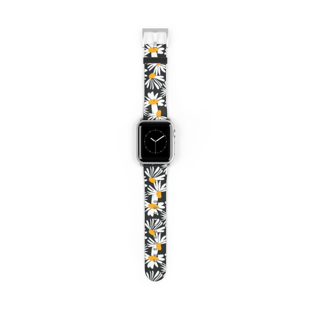 Watch Band with Daisies