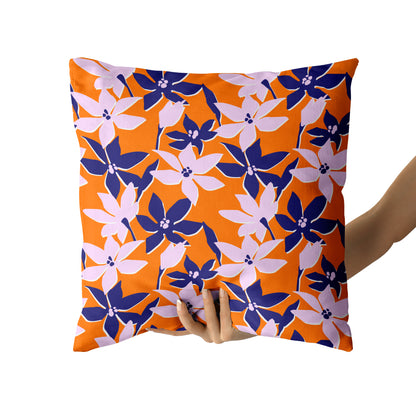 Pillow with Japanese Flowers