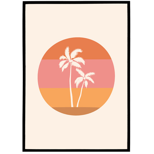 Boho Illustration Print 03 - Palm Beach