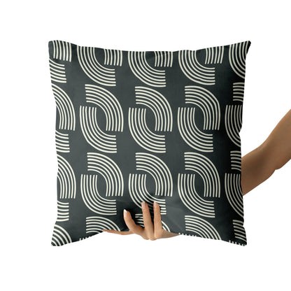 Pillow with Geometric Pattern