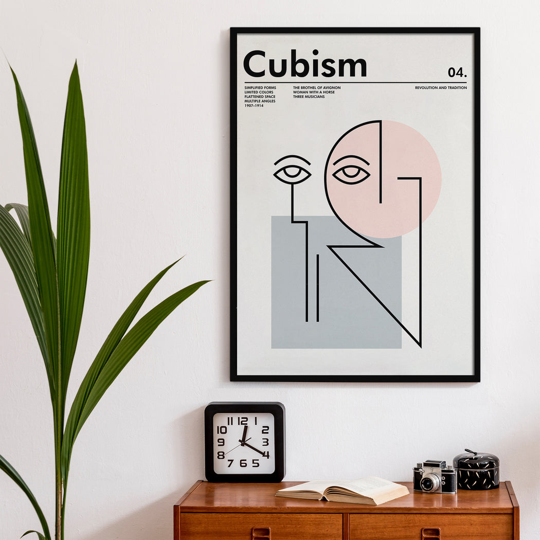 Minimal Cubism Poster