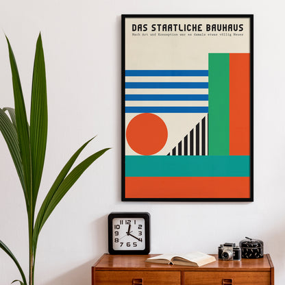 Bauhaus School geometric poster