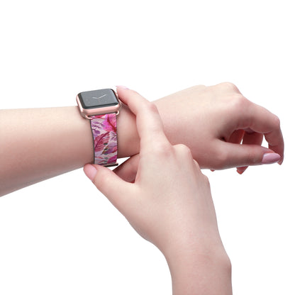 Pink Floral Apple Watch Band