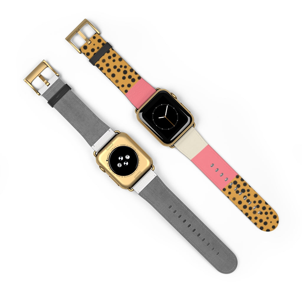 Cheetah Graphic Apple Watch Band