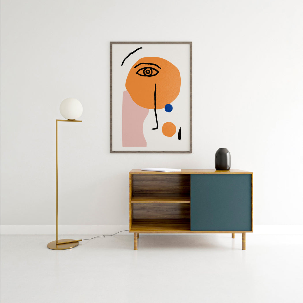 Line Art Face - Poster for cozy decor