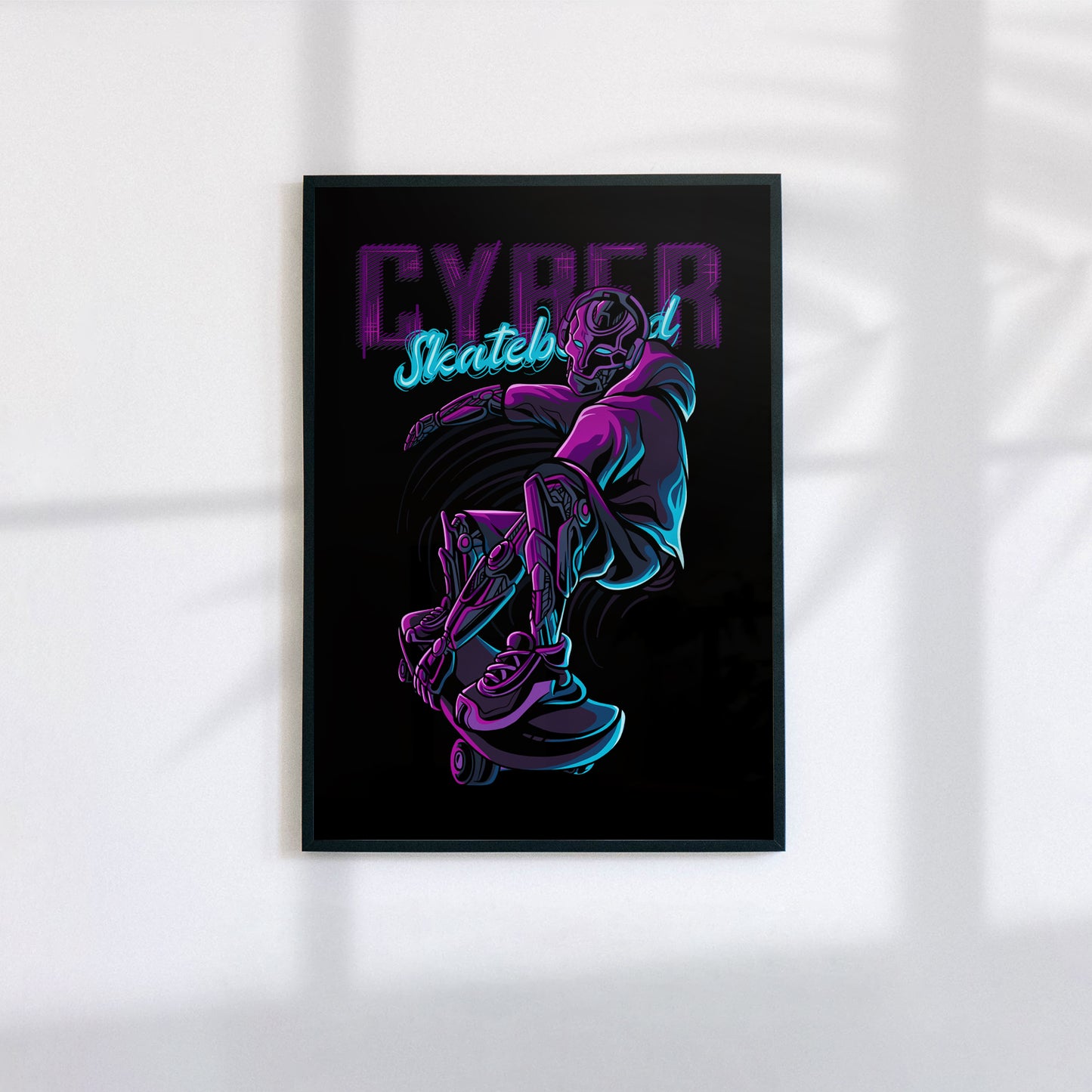 Cyberpunk Skater Poster