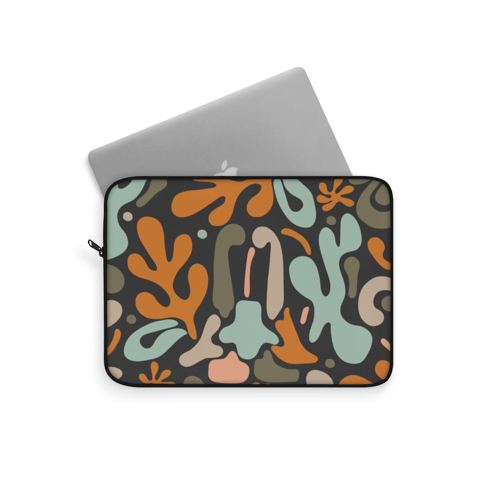 ABSTRACT FLORAL LAPTOP SLEEVE