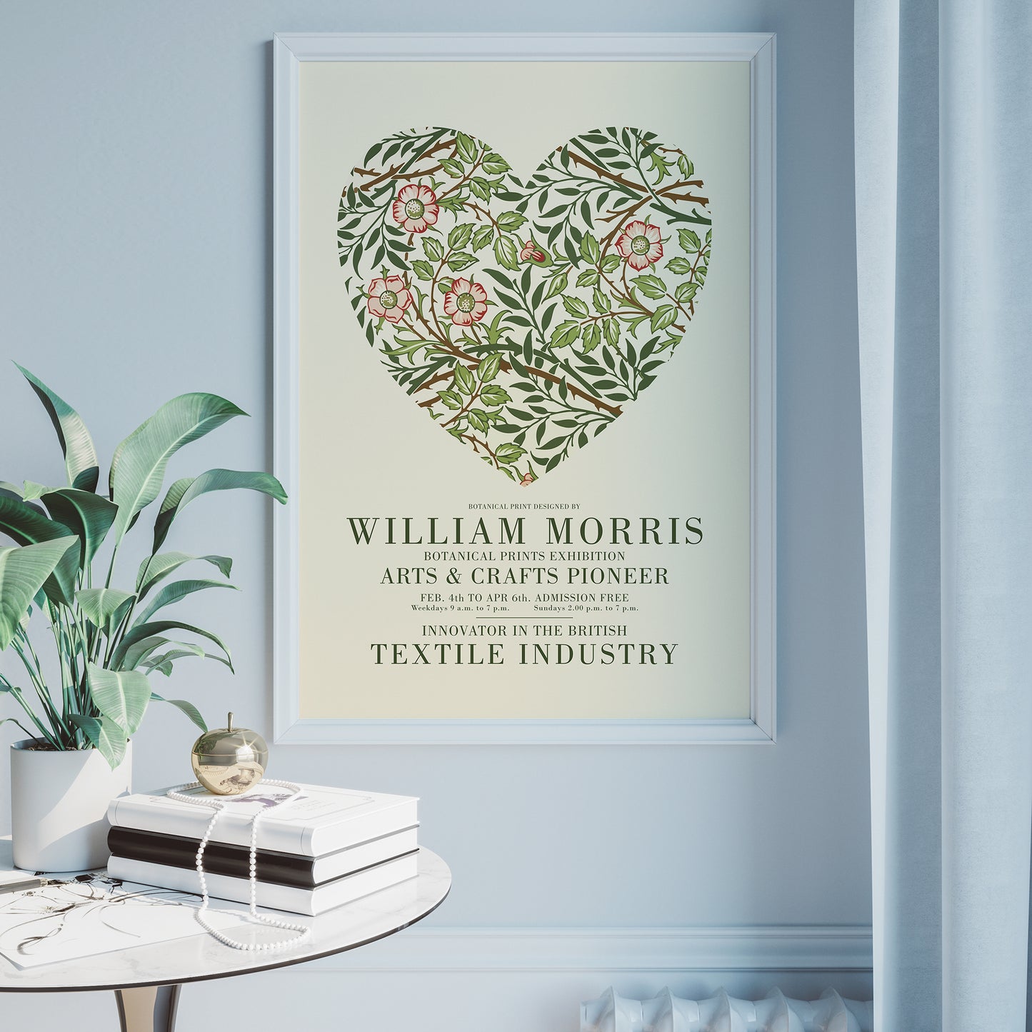 Botanical Morris Exhibition Poster