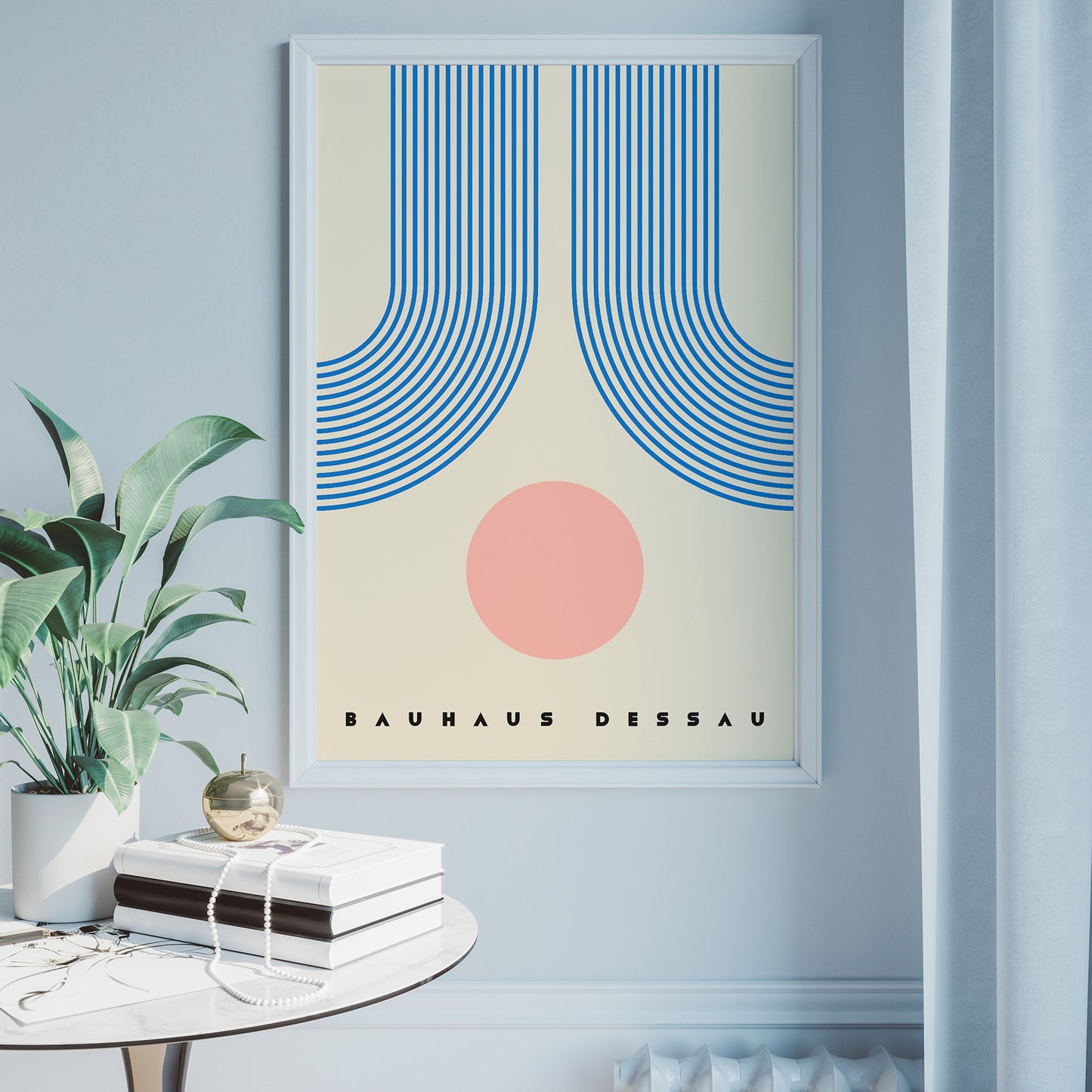 Retro Geometric Bauhaus Poster