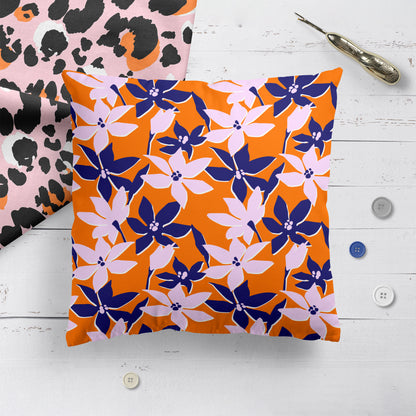 Pillow with Japanese Flowers