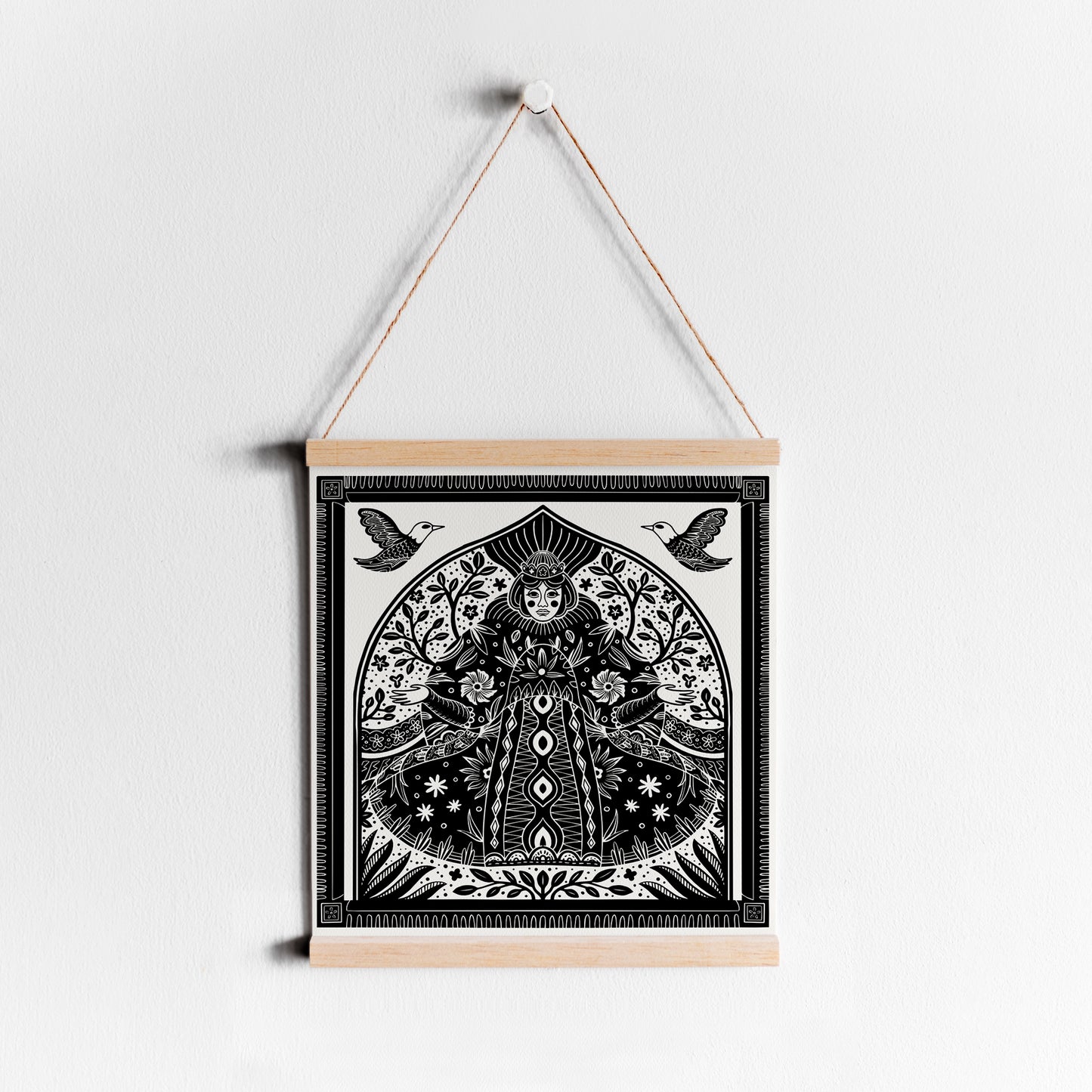 Folk Scandinavian Zentangle Poster