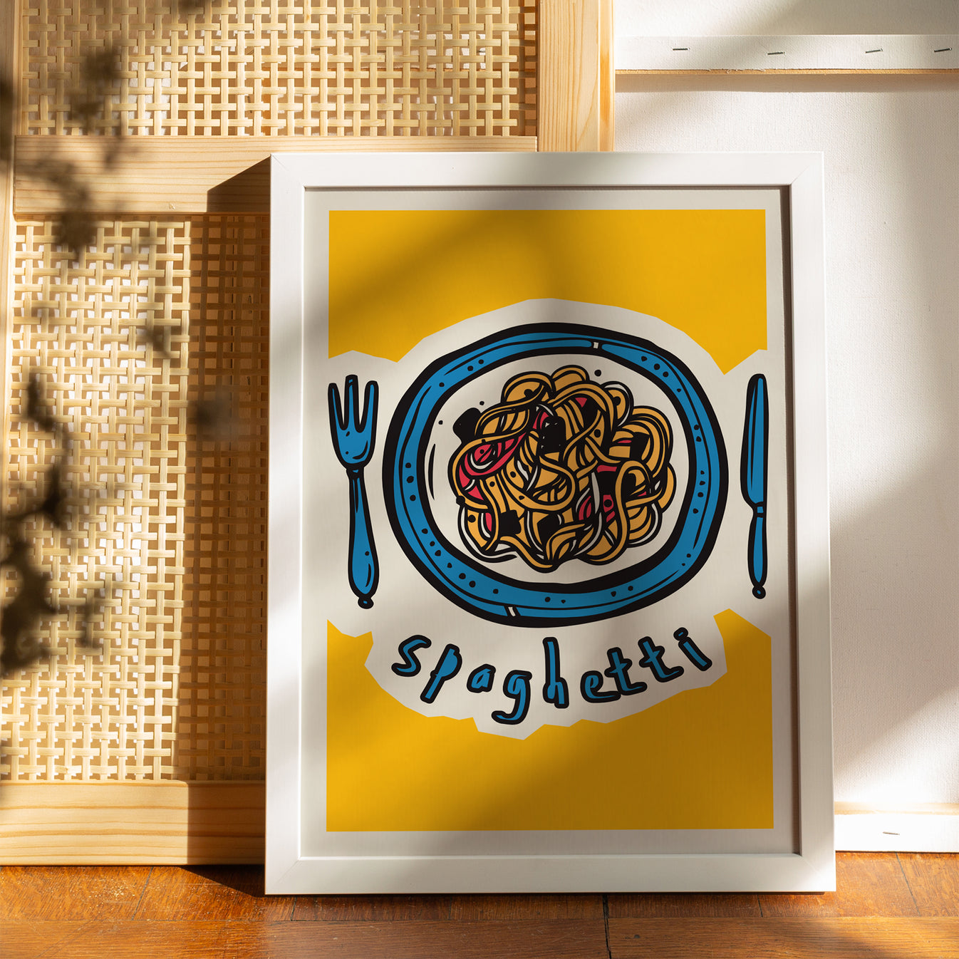 Spaghetti Food Art Print – HypeSheriff