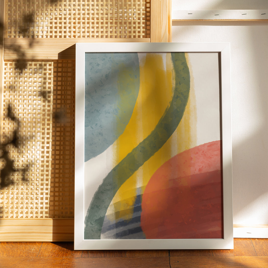 Set of 3 Abstract Hand-painted Posters