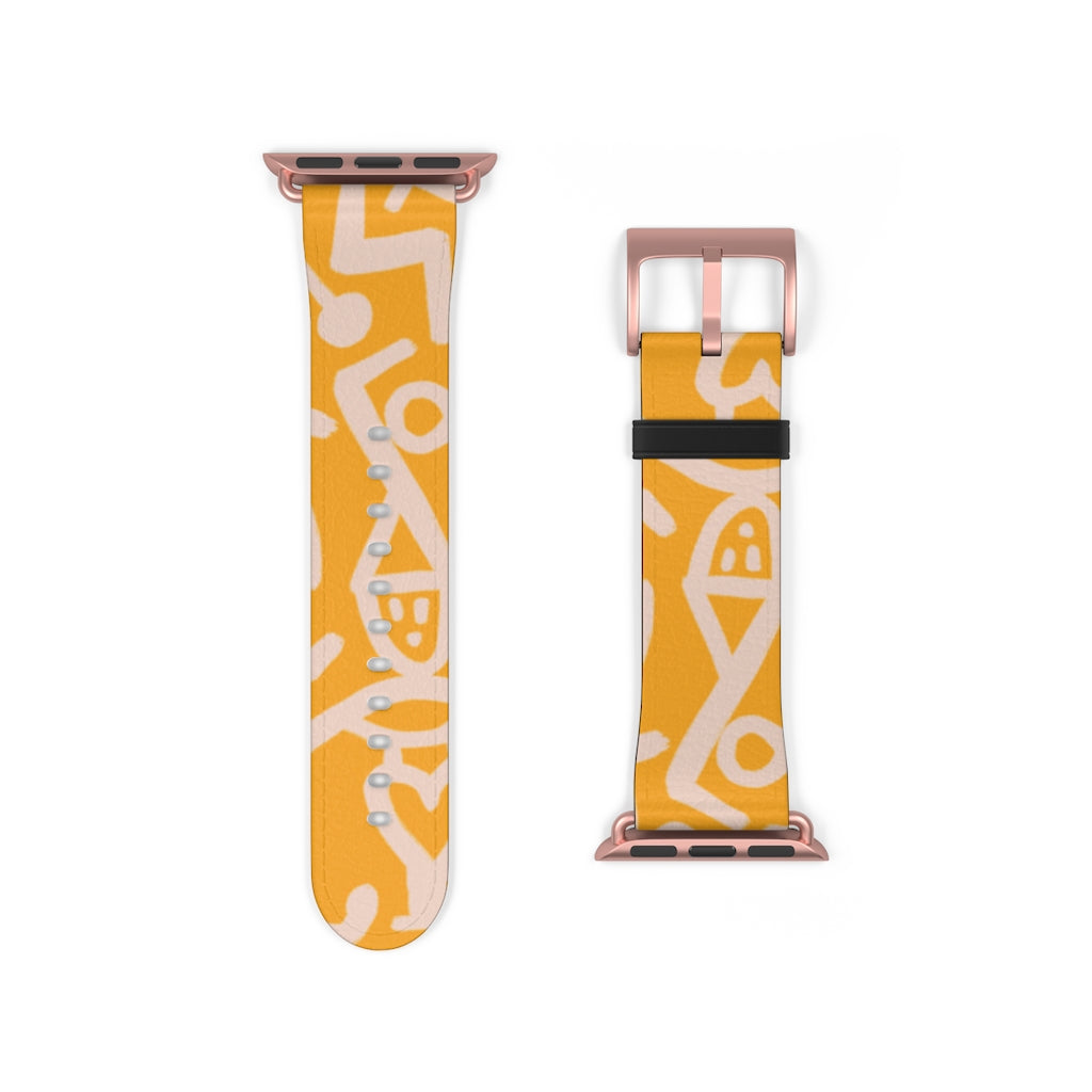Yellow Klee Apple Watch Band
