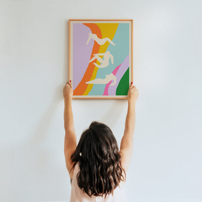Hommage à Picasso Pastel Poster