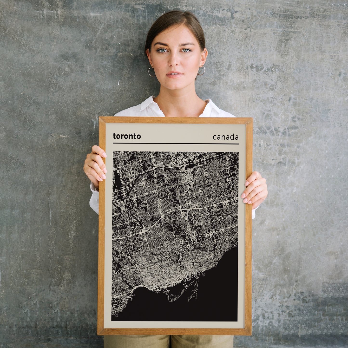 Toronto, Canada - Map Poster Print