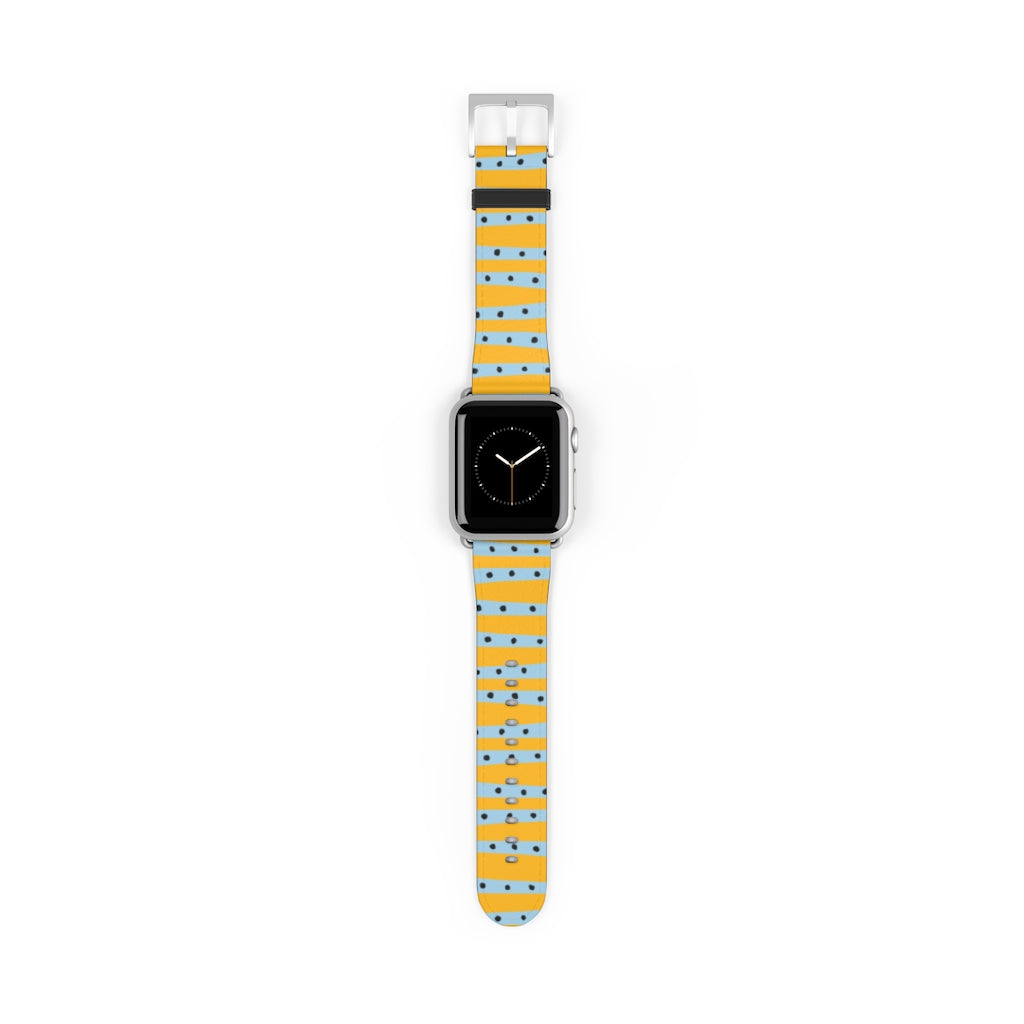 Happy Striped Apple Watch Band