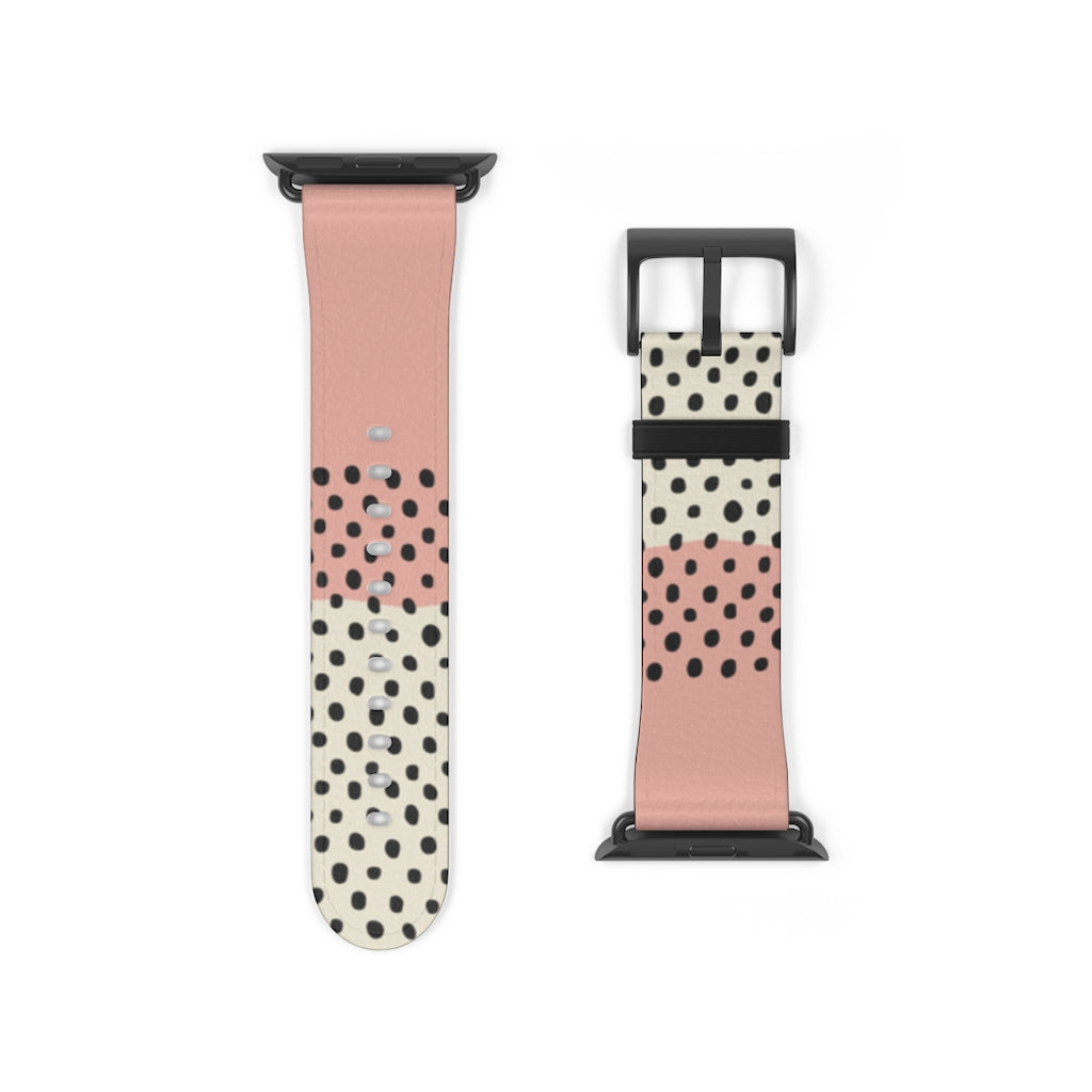 Pink Abstract Apple Watch Band