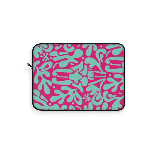 ABSTRACT FLORAL V10 LAPTOP SLEEVE