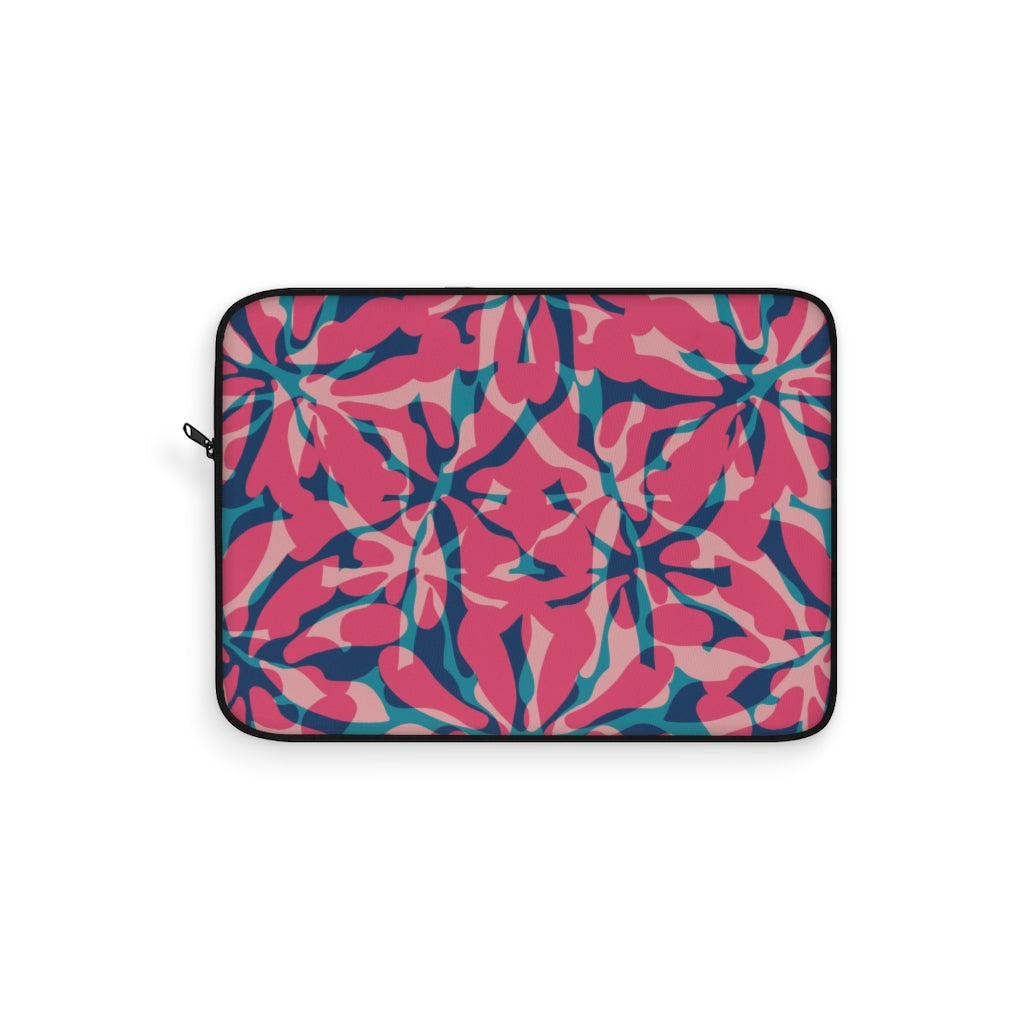 Pink Floral Laptop Sleeve