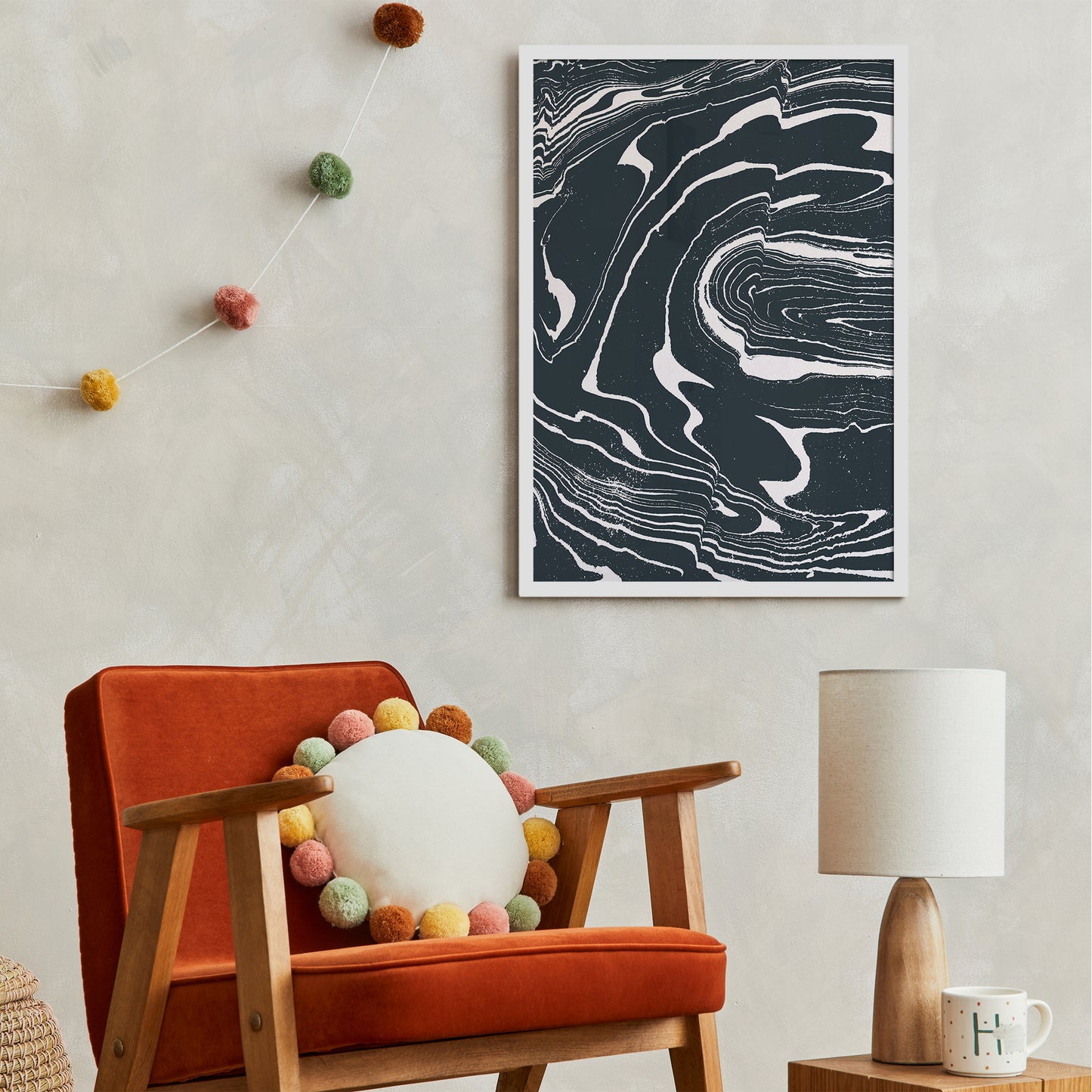 Set of 3 Monochrome Liquid Prints