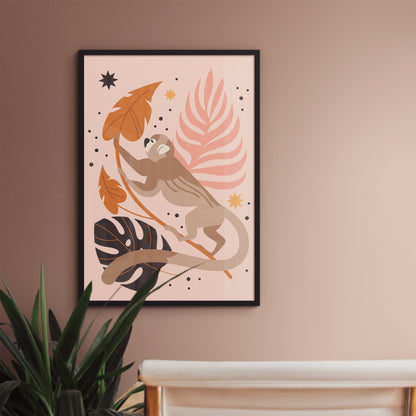 Amazon Jungle Monkey Poster