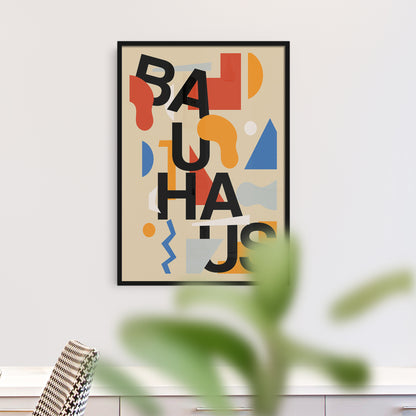 Typographic Bauhaus Poster