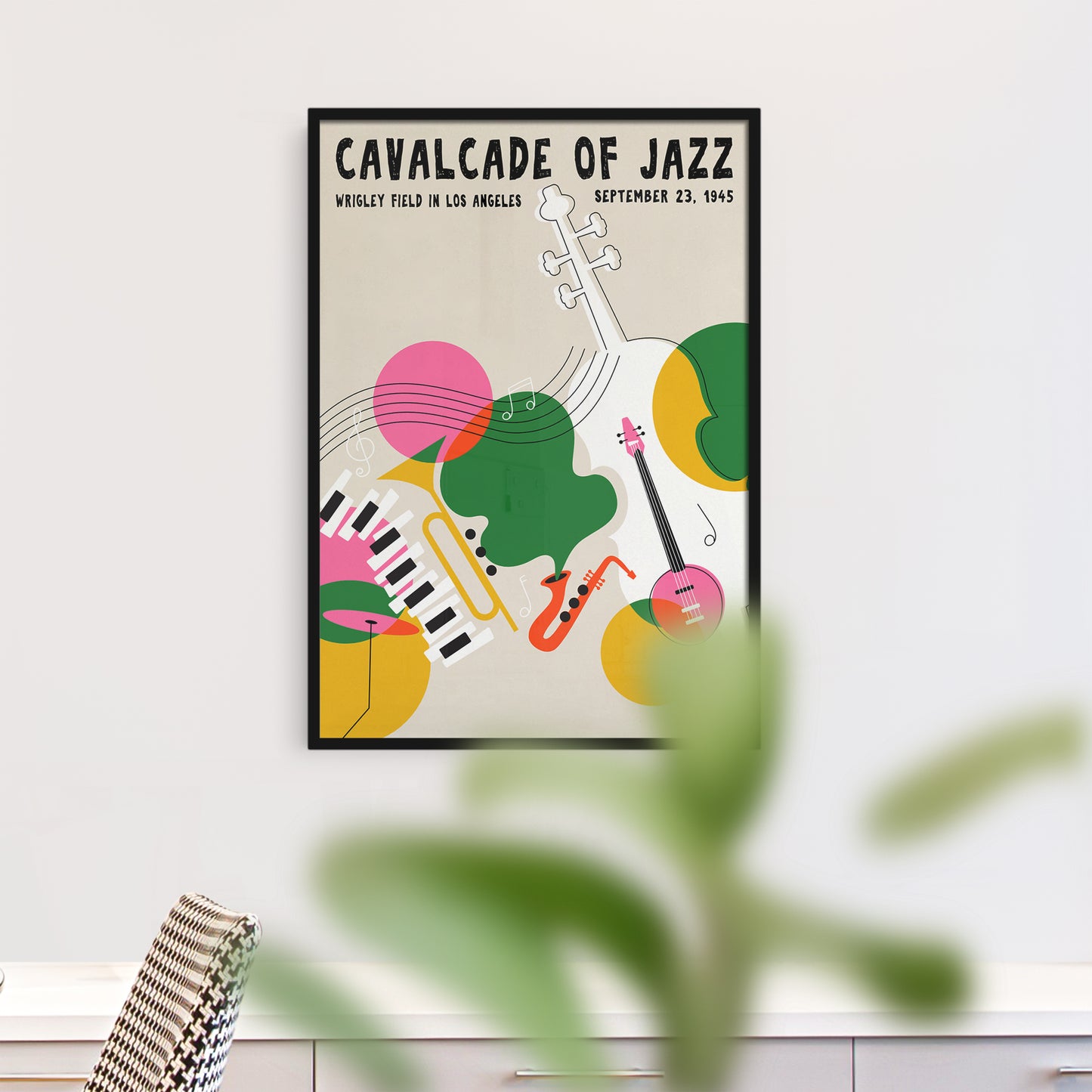 1945 Jazz Festival Colorful Poster