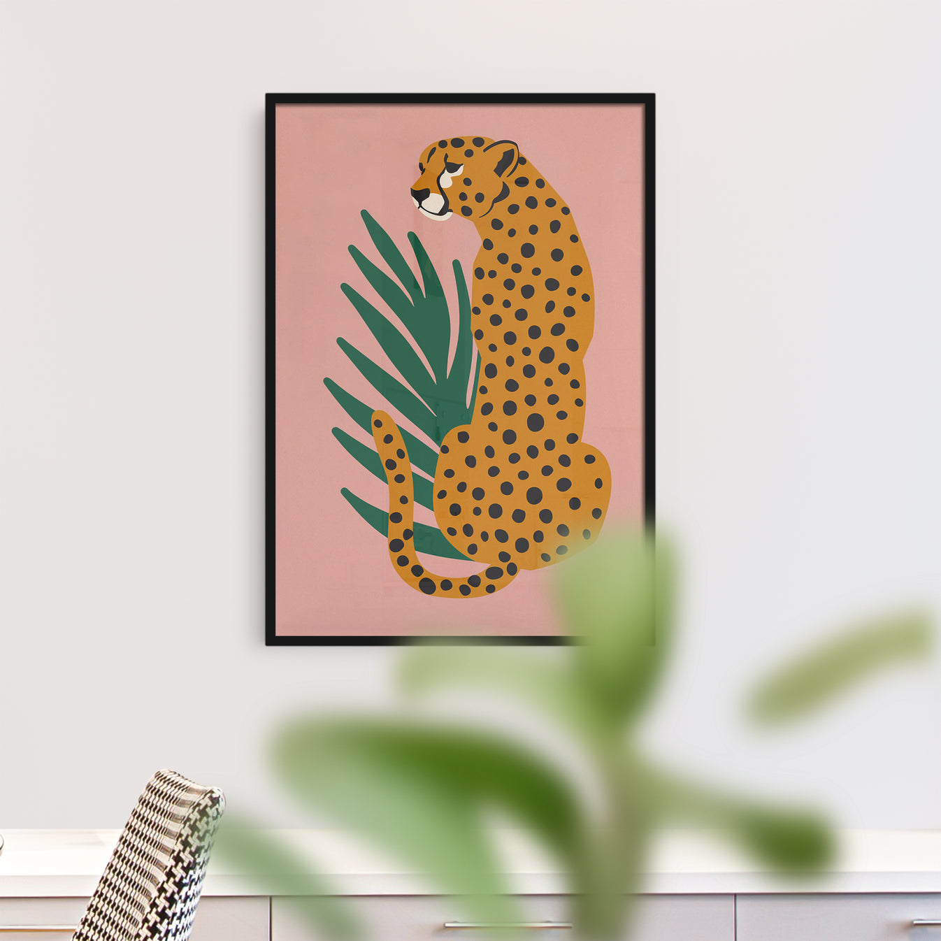 Cheetah Illustration Art Print – HypeSheriff