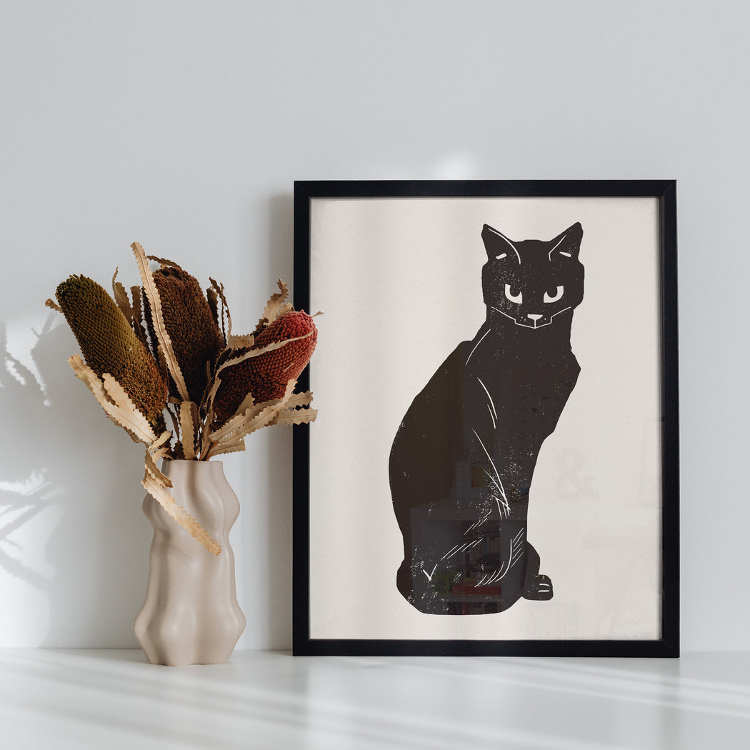 Contemporary Cat Poster