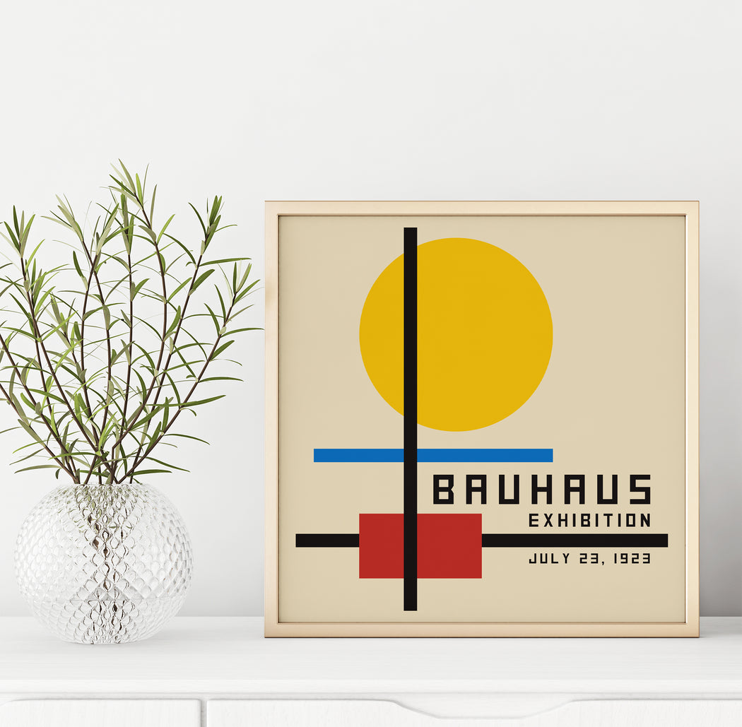 Square Bauhaus Poster - Shop posters, Art prints, Laptop Sleeves, Phone case and more Online!