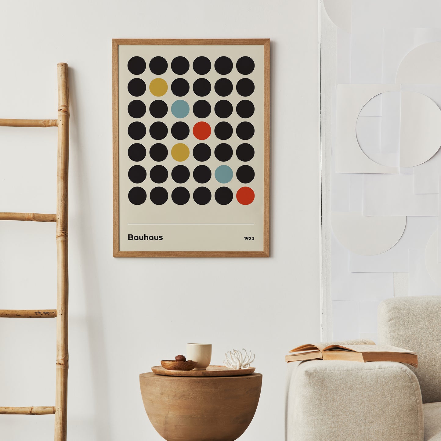 Minimalist Bauhaus Dots Poster