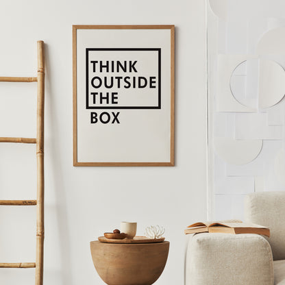 Think Outside The Box Poster