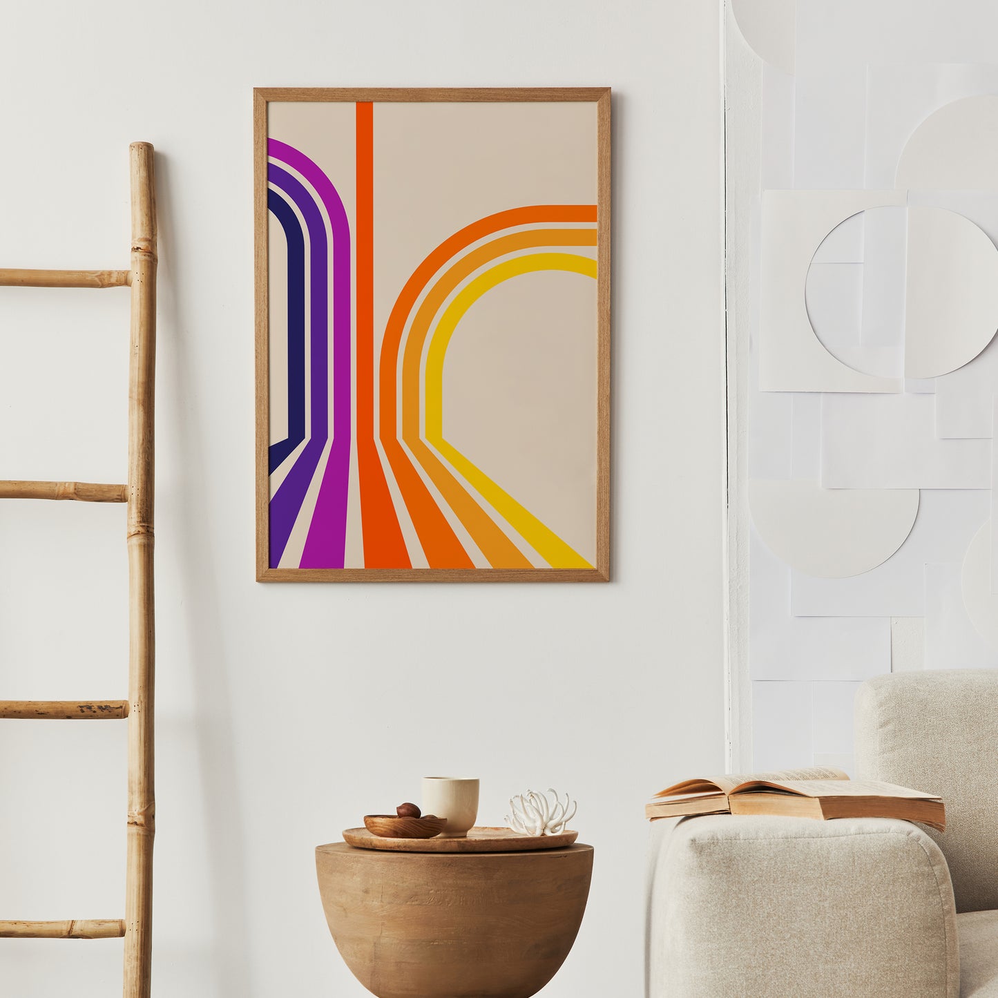 Retro Rainbow Arches Poster