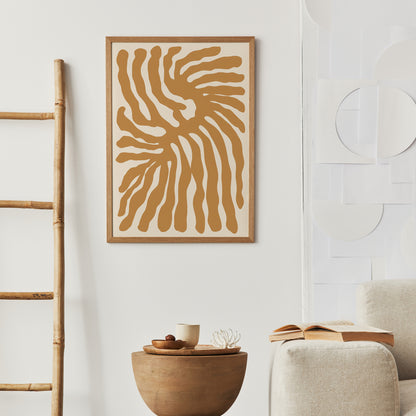Organic Abstract Painting - Printed Poster