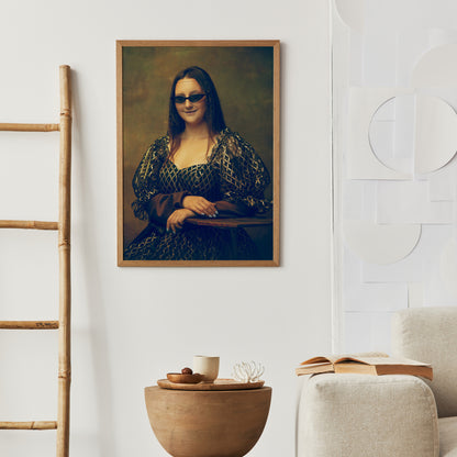 Funny Mona Lisa Poster for eclectic decor