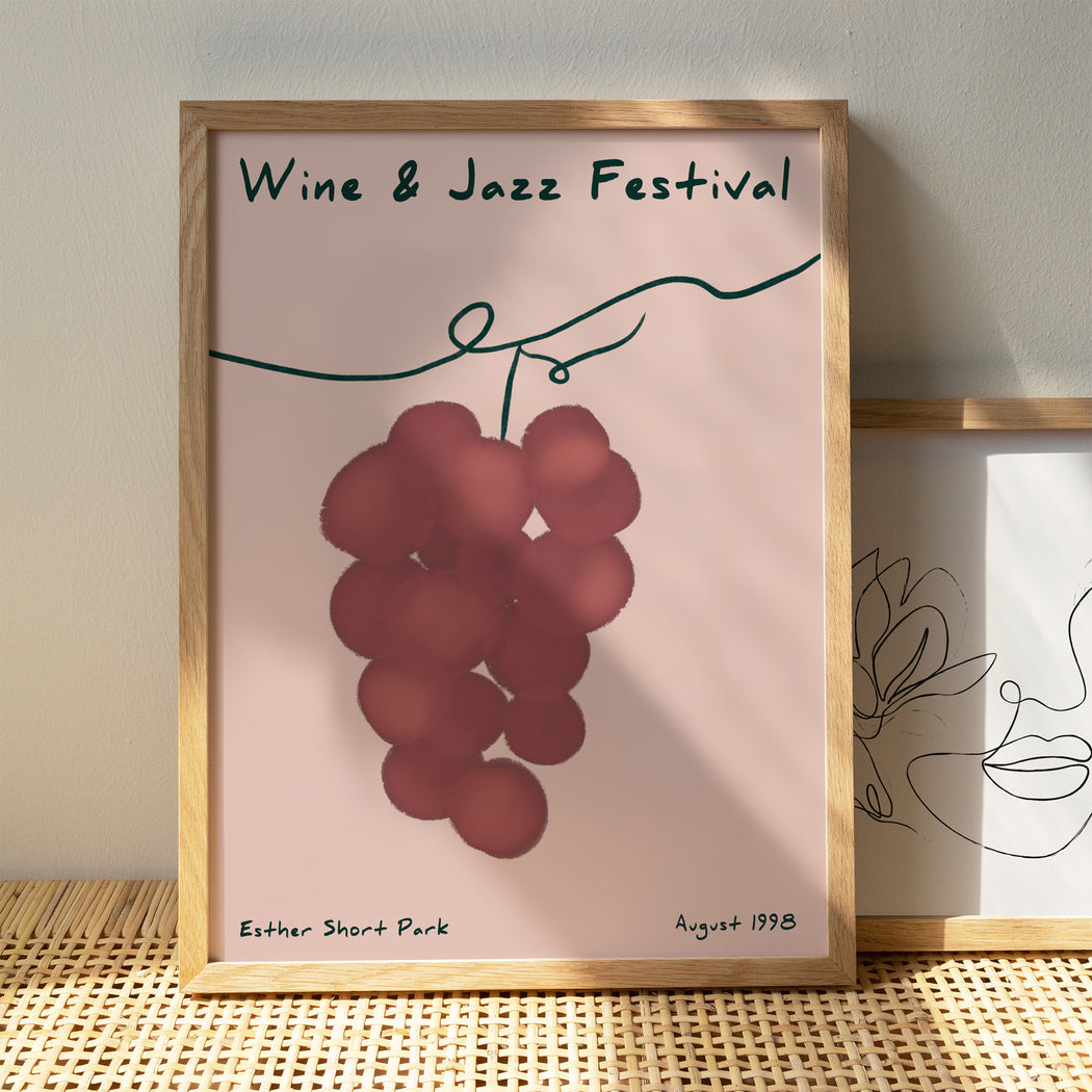 Wine & Jazz Festival Poster