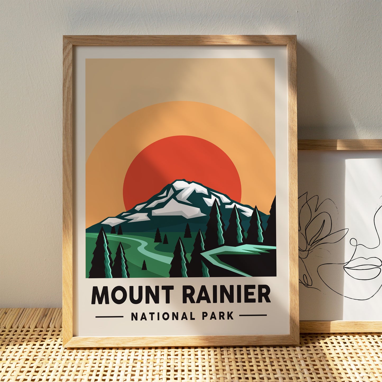 Mount Rainier National Park Poster