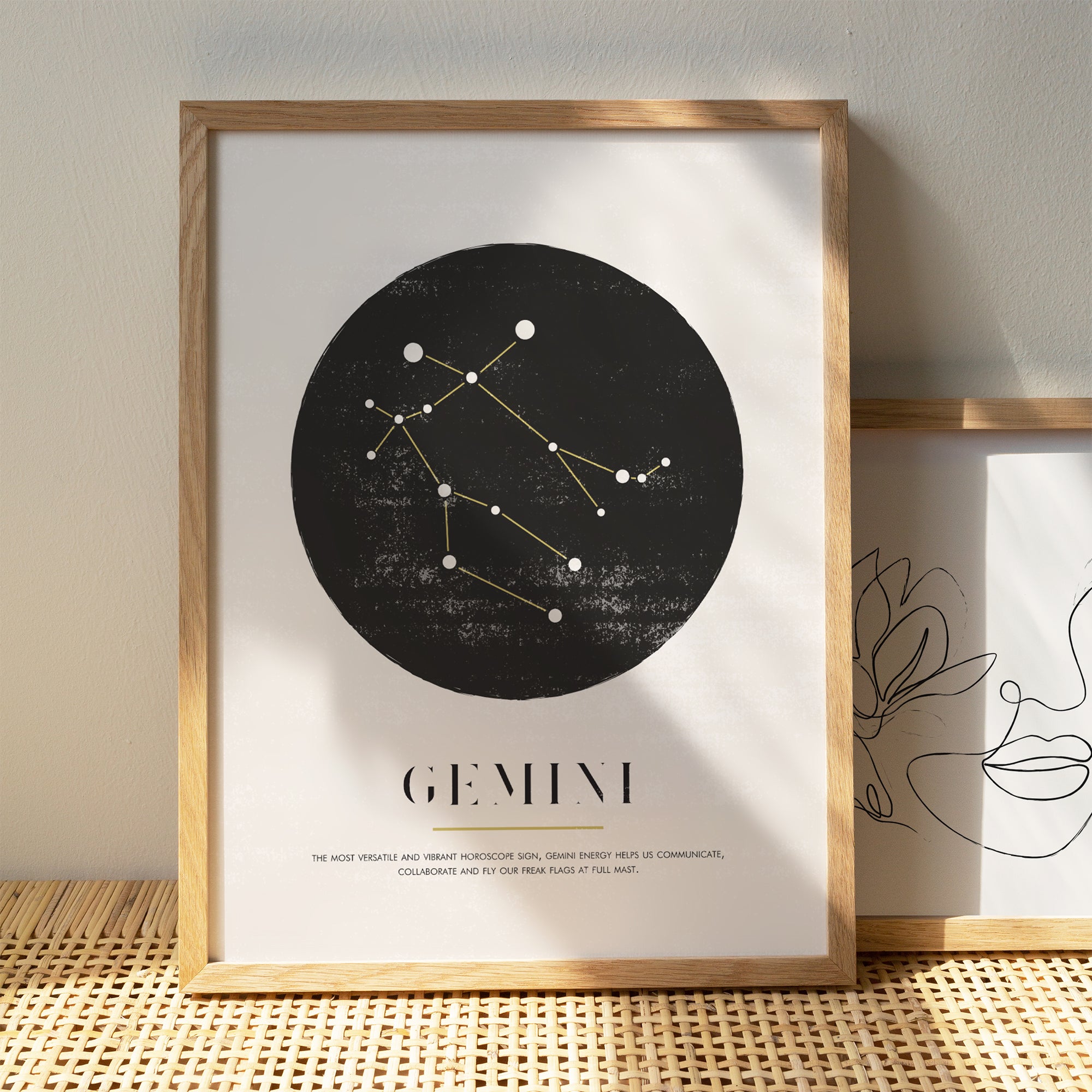 Gemini Zodiac Art Print – HypeSheriff