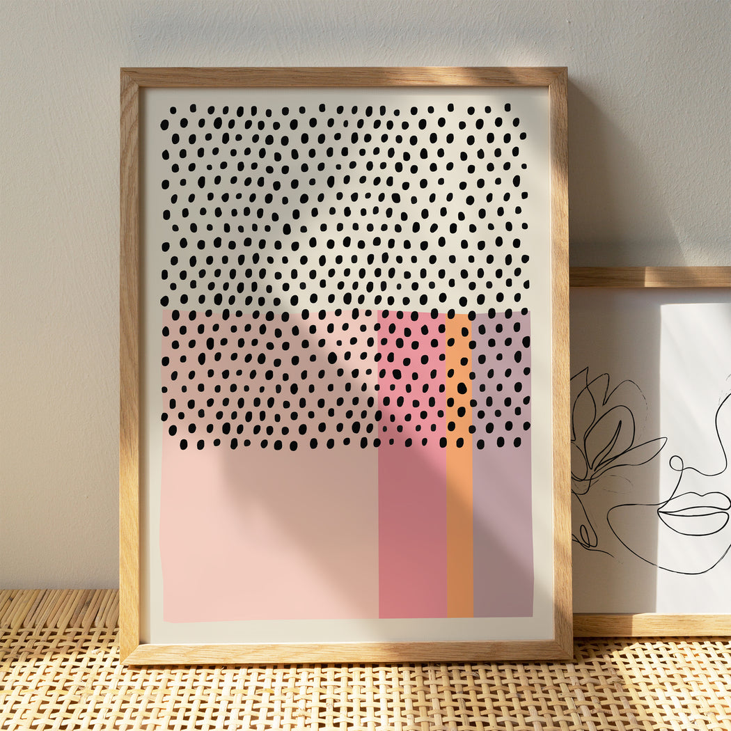 Pastel Abstraction - MidCentury Modern Poster