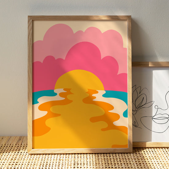 Colorful Pastel Sunset Poster – HypeSheriff