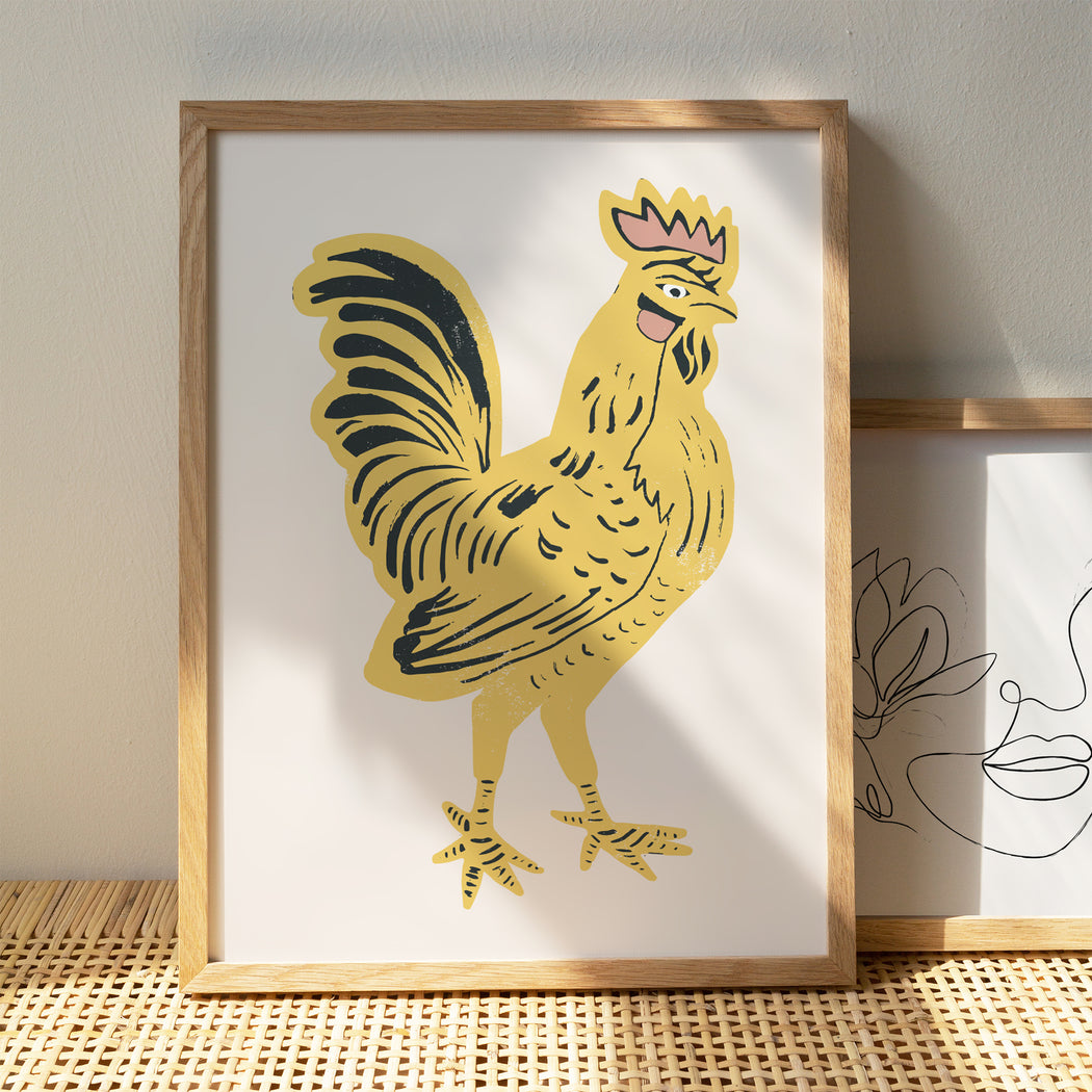 Golden rooster poster