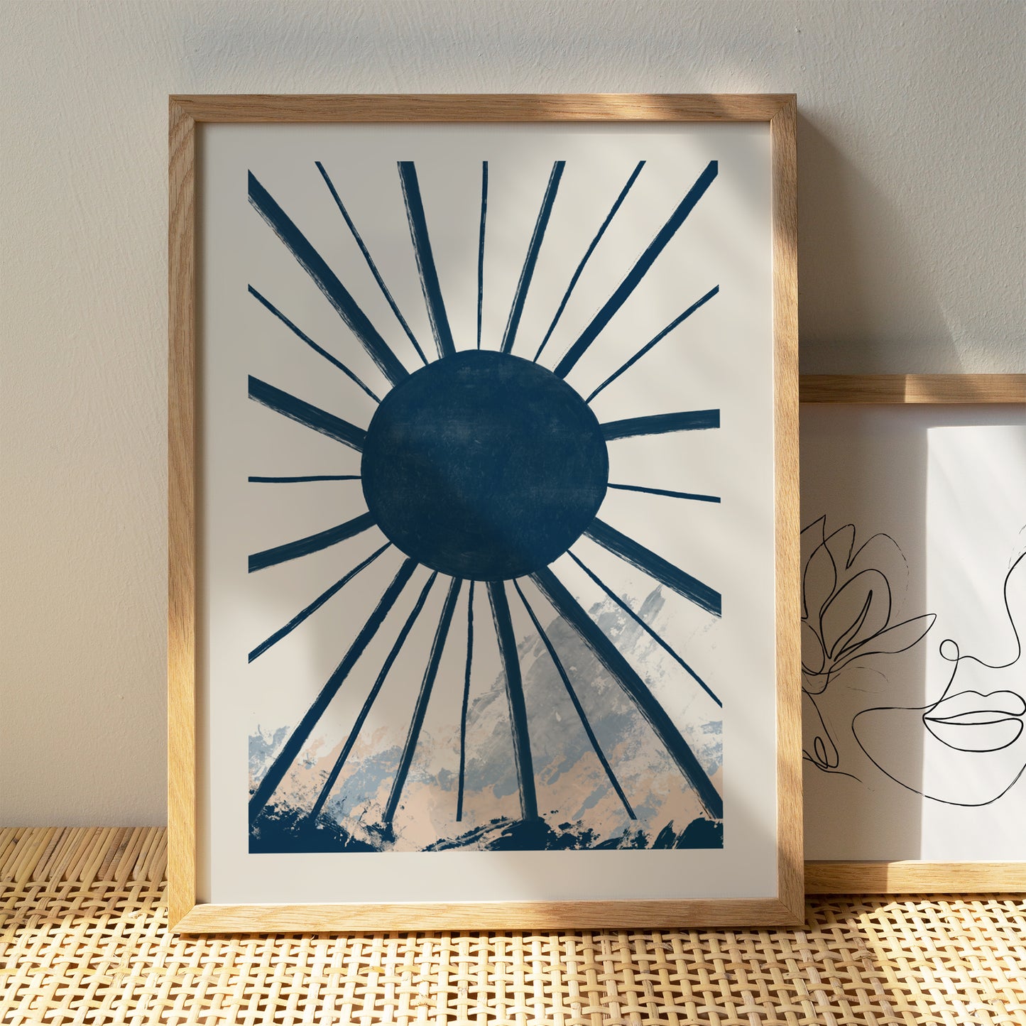 Blue Sun Art Print