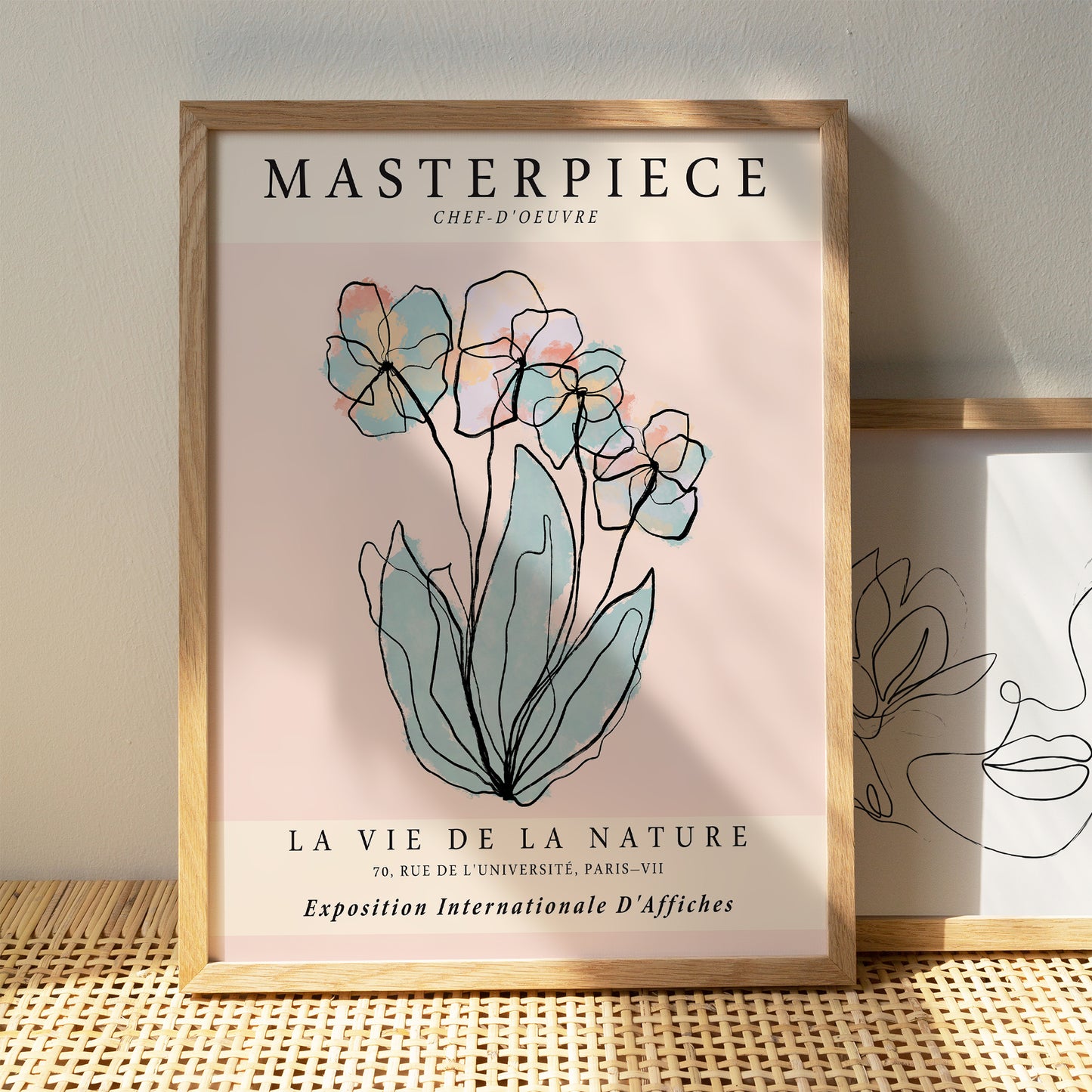 Floral Drawing Art Print