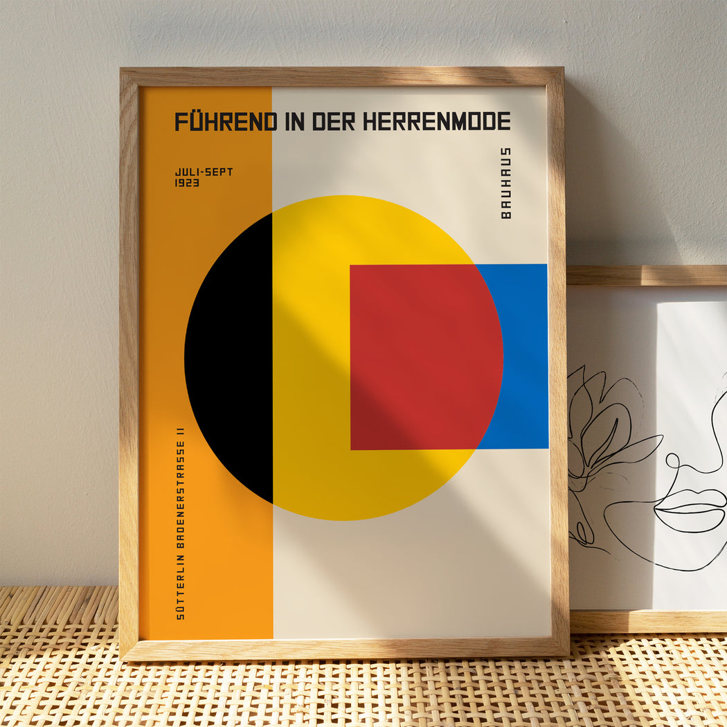 Set of 3 Geometric Bauhaus Posters